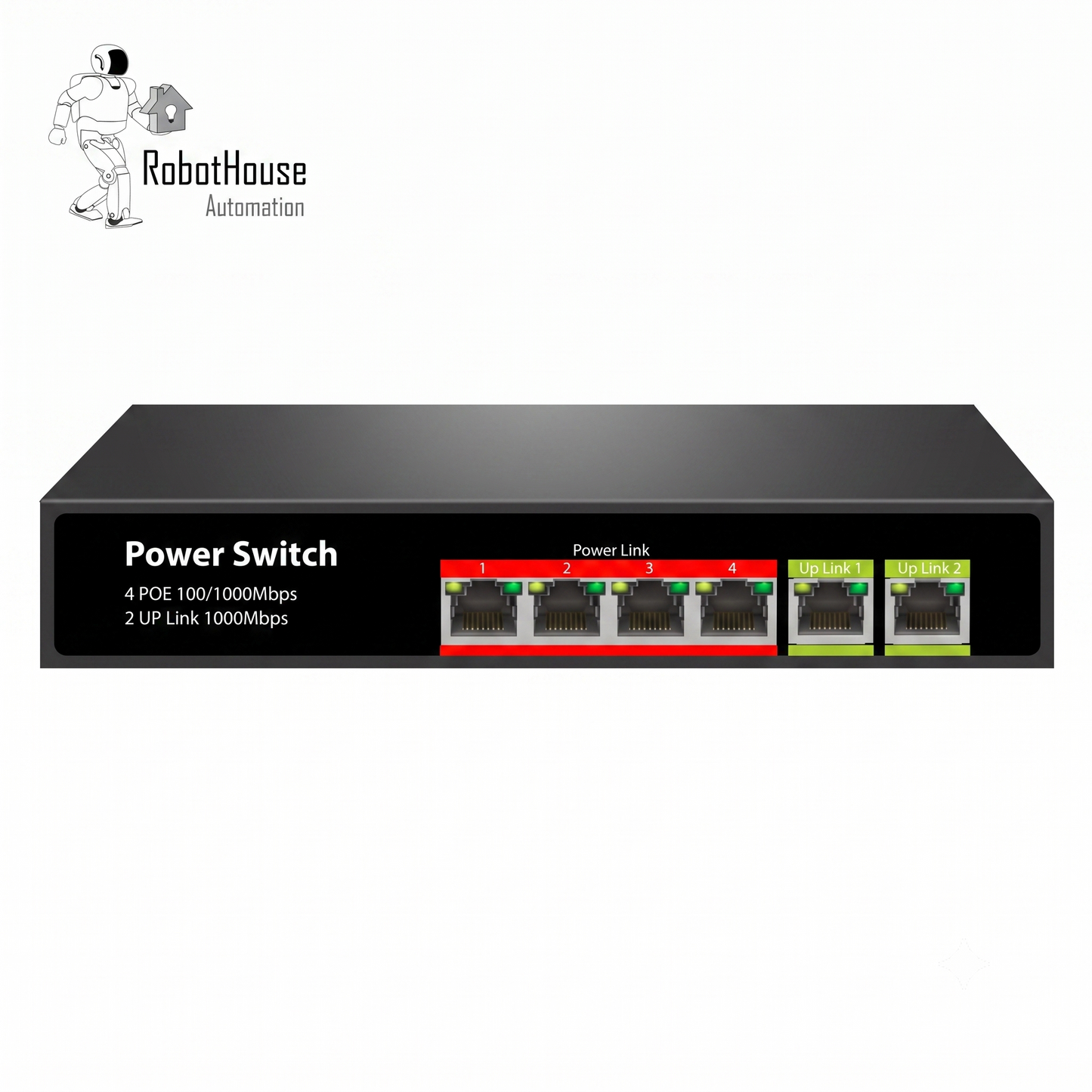SMART GIGABIT POE SWITCH - 4 POE PORTS WITH DUAL UPLINK PORTS