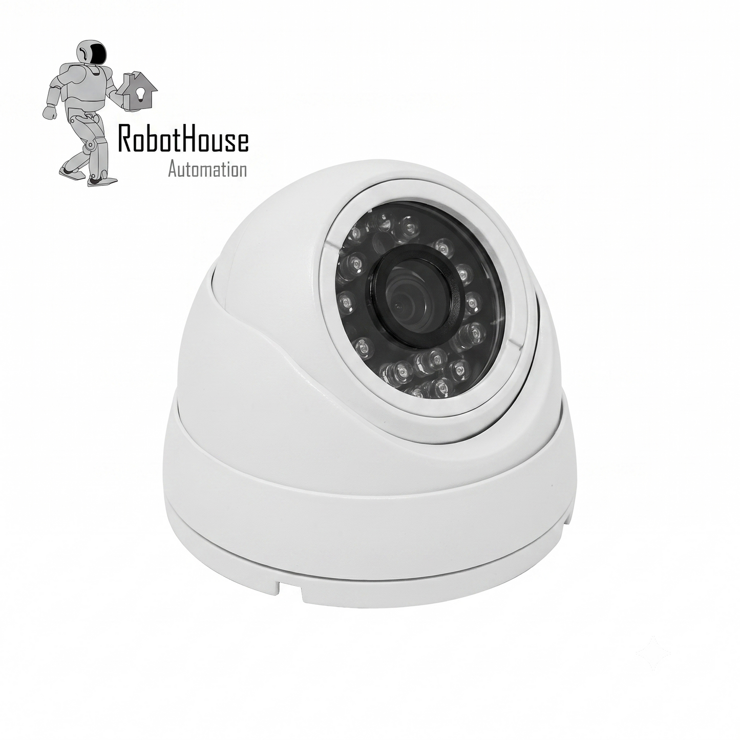 VANDALPROOF AND WATERPROOF 24 LED IP CAMERA | DOME | 5MP | Full Metal Case