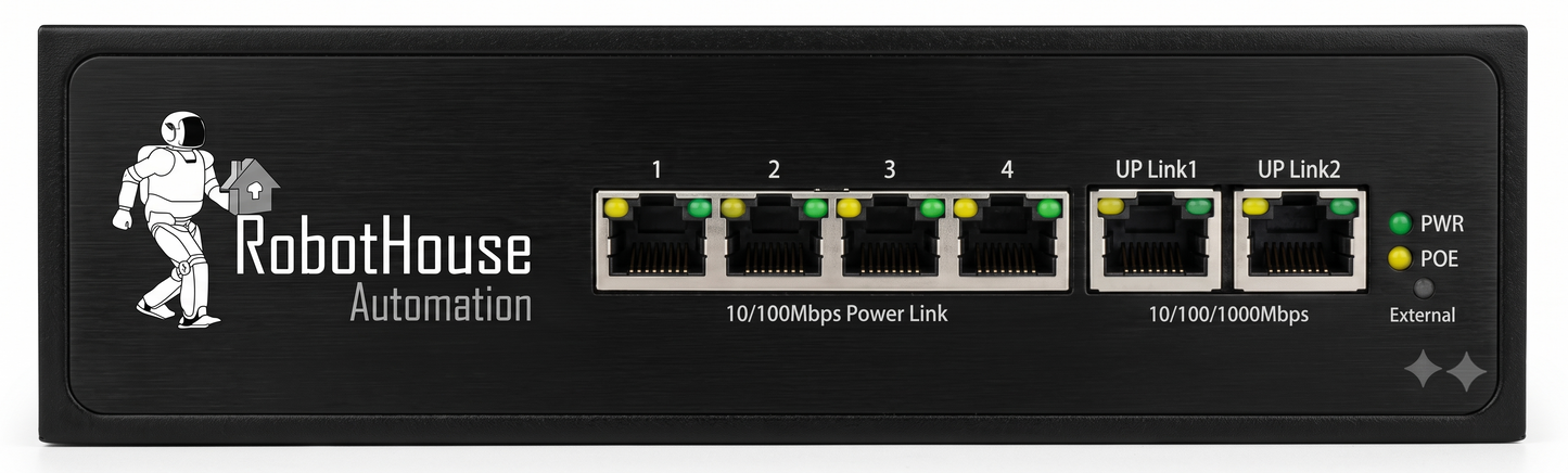 SMART 100MBPS POE SWITCH | 4 POE PORTS WITH DUAL UPLINK