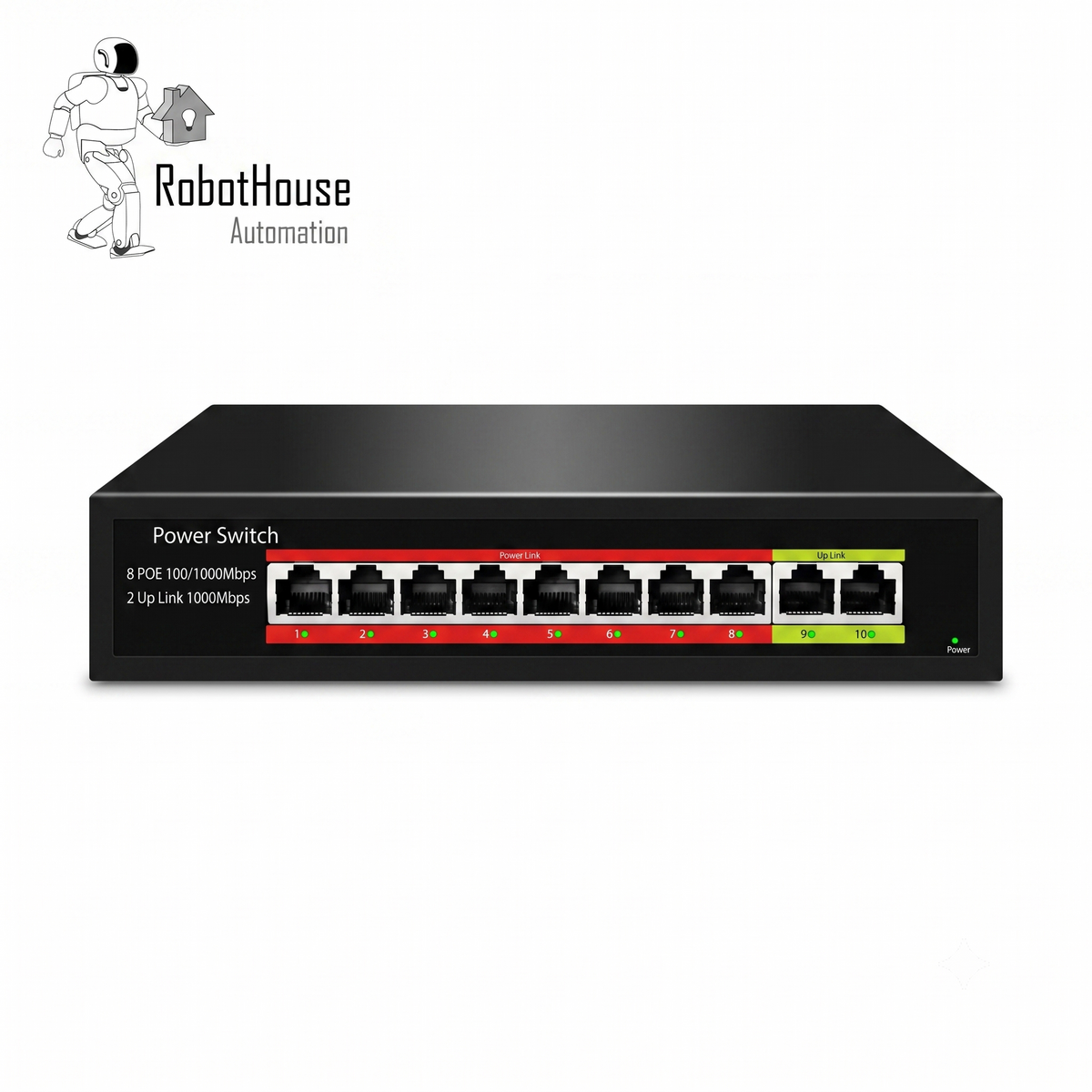 SMART GIGABIT POE SWITCH - 8 POE PORTS WITH DUAL UPLINK PORTS