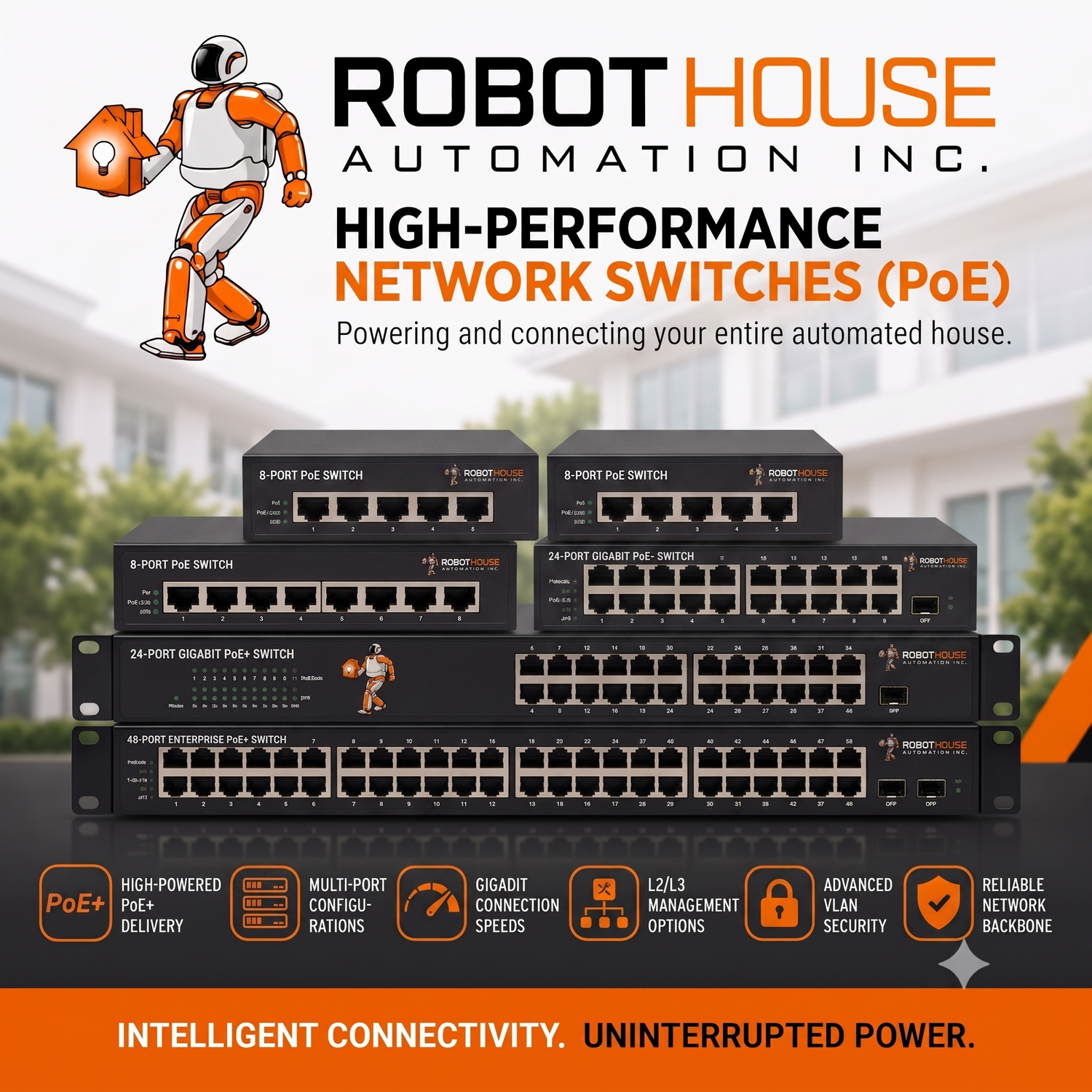 RobotHouse PoE Switches