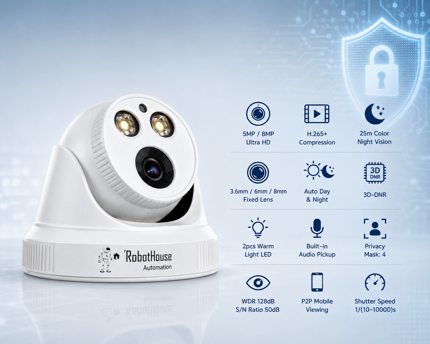 COLORFUL IP CAMERA | Full metal case Camera | 5MP