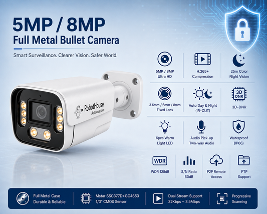 COLORFUL IP CAMERA | Full metal case Camera | 5MP