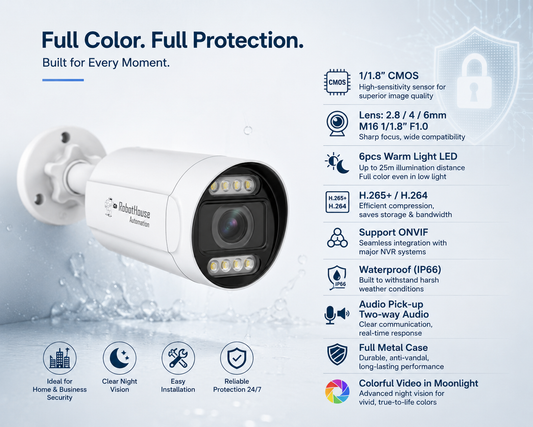 BLACK LIGHT COLORFUL IP CAMERA | Bullet | 8MP