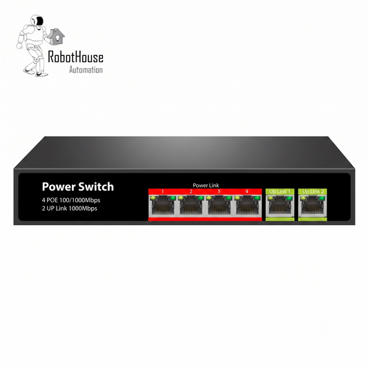 SMART GIGABIT POE SWITCH - 4 POE PORTS WITH DUAL UPLINK PORTS