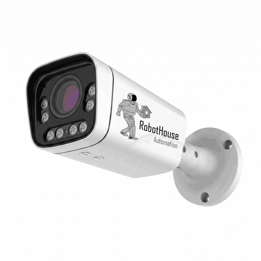 MANUAL VARIFOCAL ZOOM 2.8-12MM 8 LED IP CAMERA | BULLET | 5MP | Full Metal Case