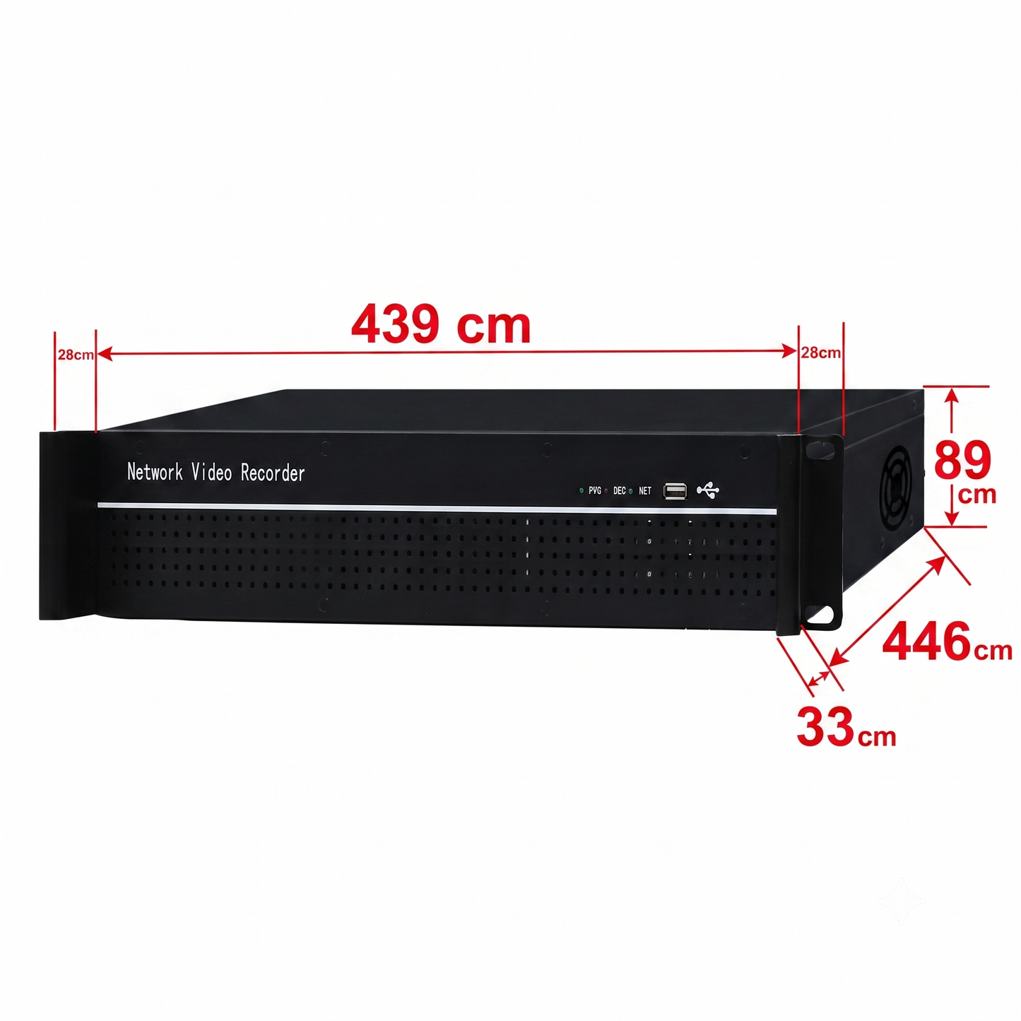 64-CHANNEL NETWORK VIDEO RECORDER (NVR) - HDD not included
