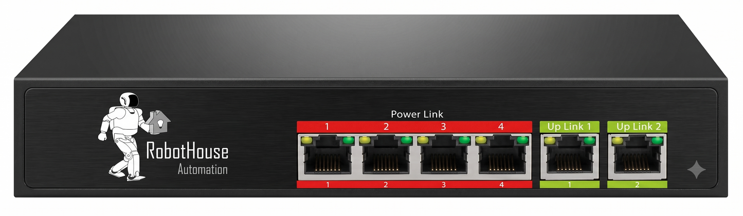 SMART GIGABIT POE SWITCH - 4 POE PORTS WITH DUAL UPLINK PORTS