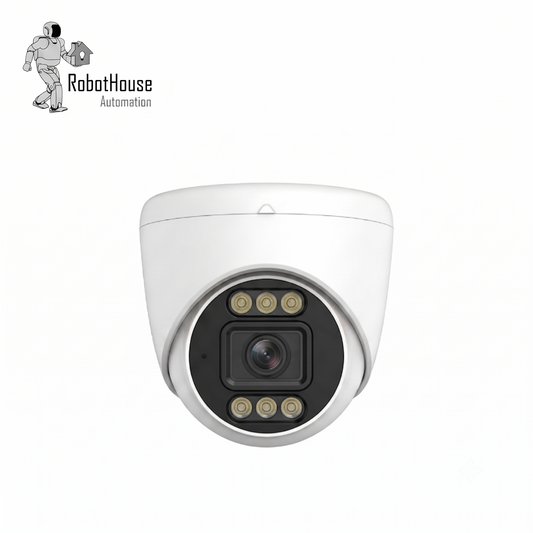 VANDALPROOF AND WATERPROOF 6 LED IP CAMERA | DOME | 8MP | Plastic case