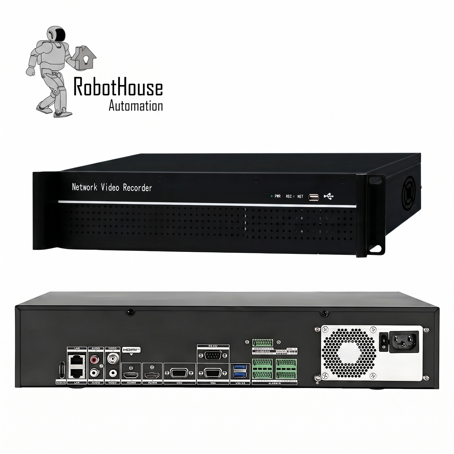 64-CHANNEL NETWORK VIDEO RECORDER (NVR) - HDD not included