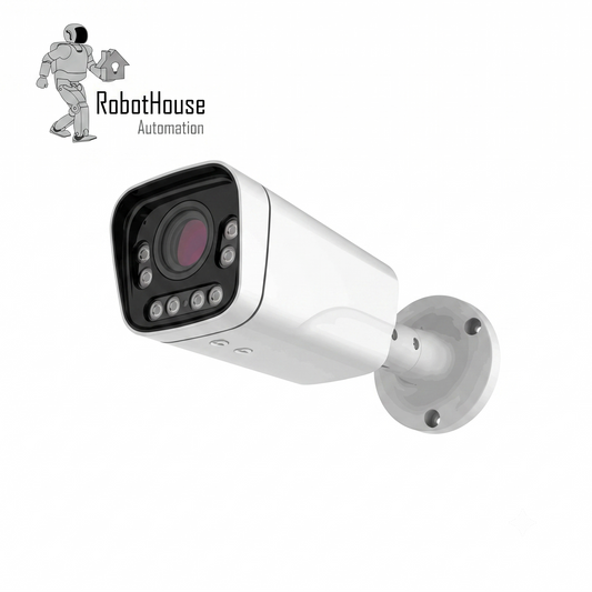 MANUAL VARIFOCAL ZOOM 2.8-12MM 8 LED IP CAMERA | BULLET | 5MP | Full Metal Case
