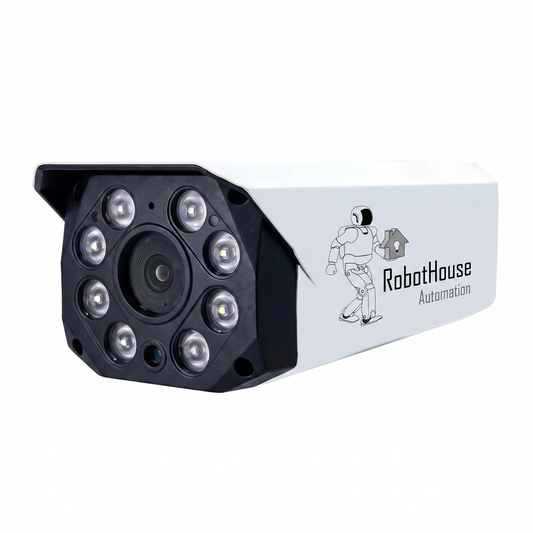 VANDALPROOF AND WATERPROOF 8 LED IP CAMERA | BULLET | 8MP | Full Metal Case