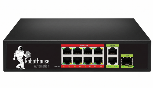 SMART GIGABIT POE SWITCH - 8 POE PORTS, 2 UPLINK PORTS & 1 SFP PORT