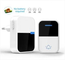 Kinetic wireless doorbell, EU/US/UK  plug, Self-Powered,150m Long, Self-powered , MOQ-10 PCS
