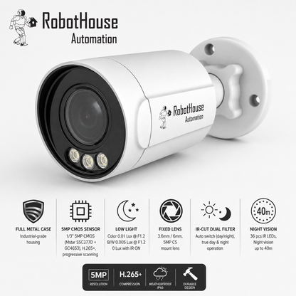 METAL VANDALPROOF AND WATERPROOF OF MAGEPIZEL IP CAMERA 5MP Full Metal IP Camera